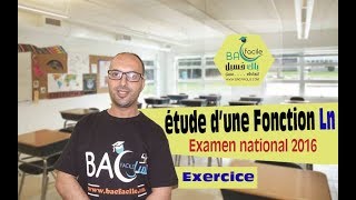 Problème  étude dune Fonction numérique extrait de lexamen national 2016 [upl. by Dannon558]