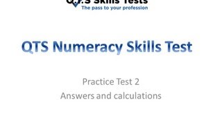 Numeracy Practice Test 2 [upl. by Aisatana]