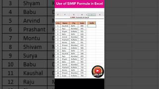 Use of SUMIF Formula in Excel  Excel Tips amp Tricks exceltips exceltricks exceltutorial excel [upl. by Anomas]