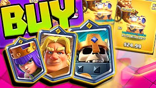 I BUY EVERY CHAMPION in CLASH ROYALE [upl. by Elumas]