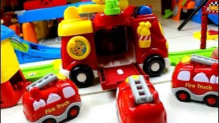 Smart Wheels City Fire Truck Rescue  Vtech Go Go Smart Wheels Toys [upl. by Jakob206]