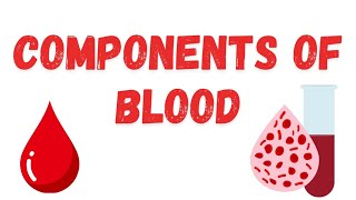 Components of blood  Composition of blood  Hematology [upl. by Eniarol352]