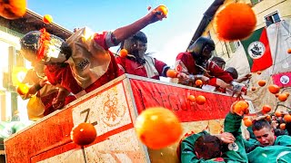 BATTLE OF THE ORANGES 2019  Battaglia delle Arance  Carnevale Ivrea [upl. by Annazus]