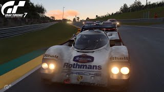 GRAN TURISMO 7  PSVR2  Porsche 962 C  Multiclass race at Spa [upl. by Drooff]