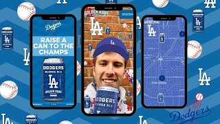 Golden Road Brewing Celebrate LA Dodgers World Series Win with WebAR Filter [upl. by Alat778]