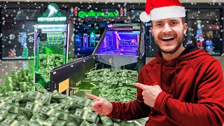 You Wont Believe How Much MONEY Our CHRISTMAS ARCADE Made [upl. by Corso]