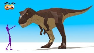 CUBE BUILDER for KIDS HD  Build Giganotosaurus Dinosaur for Children  AApV [upl. by Dorinda467]