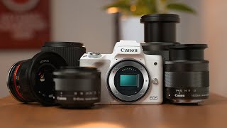 BEST Lenses for Canon M50 II Ultimate Buyers Guide For Video and Photography [upl. by Nashner]