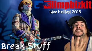 Limp Bizkit  Break Stuff  Live at Hellfest 2015  REACTION [upl. by Annauqaj806]