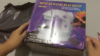 Unboxing Mini Sewing Machine from Lazada [upl. by Poland]