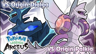 Pokémon Legends Arceus  Palkia amp Dialga Origin Form Battle Music HQ [upl. by Enerak]