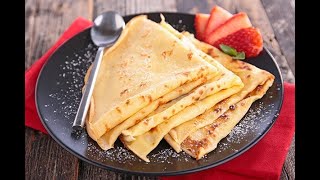 The Best Crepes Youll Ever Eat  Easy Crepe Recipe [upl. by Doomham]