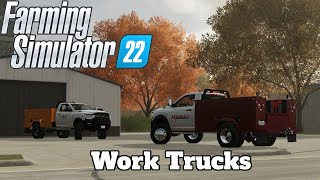 FS22 Mod Spotlight  Work Trucks [upl. by Ellehsram]