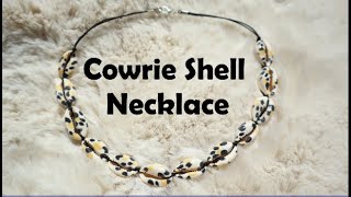 DIY Easy Cowrie Shell Necklace Handmade Boho Jewelry [upl. by Revilo178]