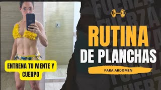 Así voy cambiando mi Abdomen Con planchas rutinadeabdomen ejerciciosencasa [upl. by Elmajian]