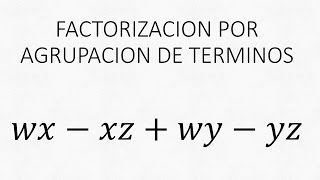 Factorización Caso No 2 quotFactor Común por Agrupación de Términosquot Algebra Matemáticas matemática [upl. by Cotsen]