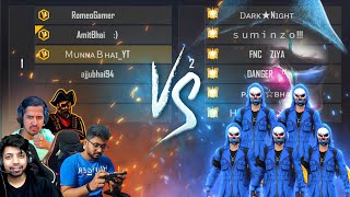 Blue Criminal Squad Vs Munna Bhai Ajju Bhai Amit Bhai amp Romeo  Munna Bhai Gaming  Free Fire Hindi [upl. by Kerby]