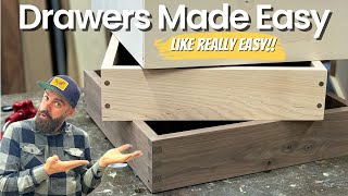 Cabinet Drawers Made Easy  Build Furniture The Easy Way [upl. by Hayilaa875]