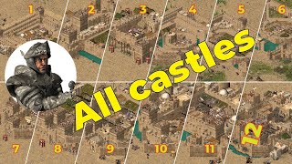 🐺🏰 All wolf castles  Stronghold crusader [upl. by Idnor937]