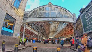 4K London Walk  Paddington Station [upl. by Yklam]