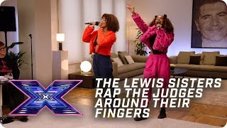 The Lewis Sisters rap the Judges around their fingers  X Factor The Band  Auditions [upl. by Garbers]