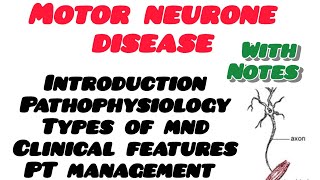 Motor neurone diseaseintro patho clinical features types PT management tamil notes physio [upl. by Llerryt305]