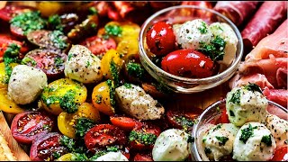 How to Make a Simple Italian Cold Antipasto Appetizer Party Platter [upl. by Kronfeld611]