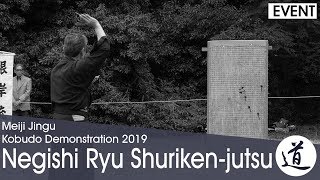 Negishi Ryu Shurikenjutsu  Tomabechi Yoshimi  Meiji Jingu Kobudo Demonstration 2019 FHD 60fps [upl. by Eibob]