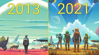 Evolution of No Mans sky 20132021 NoMansSky [upl. by Holland]