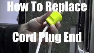 RicksDIY How To Replace Appliance Power Cord Plug End [upl. by Gabby756]