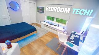 How I Tech Out My Bedroom Room Tour 2024 [upl. by Innos]