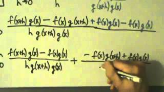 Calculus I  Derivatives  Quotient Rule  Proof [upl. by Buchalter506]