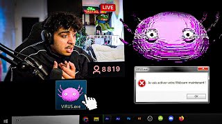 JAI TELECHARGÉ UN VIRUS EN LIVE SUR TWITCH [upl. by Gaivn]