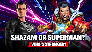 Who’s More Powerful Shazam or Superman [upl. by Nnaylloh]