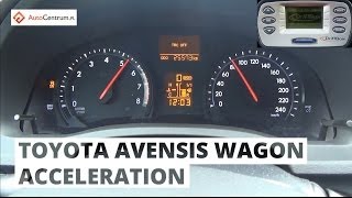 Toyota Avensis Wagon 20 152 hp  acceleration 0100 kmh [upl. by Perle228]