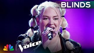 Gabrielle Zabosky Blows the Coaches Away and Wins FourChair Turn  The Voice Blind Auditions  NBC [upl. by Nowed]