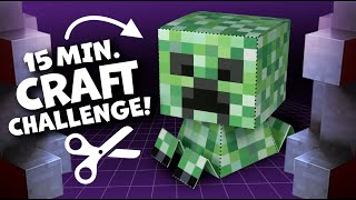 Easytomake Minecraft Creeper Papercraft for beginners [upl. by Shelden]