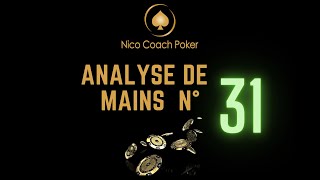 Analyse de mains POKER N°31  Travail GTO Wizard [upl. by Osber]