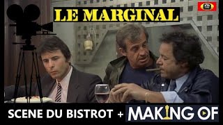 MAKINGOF LE MARGINAL1983 Scène du bistrot avec JP BELMONDO [upl. by Hnacogn]