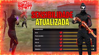 MELHOR SENSIBILIDADE DA ATUALIZAÇÃO‼️FREE FIRE MOBILE [upl. by Yrovi]