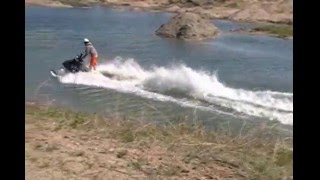 Snowmobile watercross part 1 [upl. by Rufina]