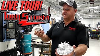 Live Tour At TorqStorm SuperChargers And How They Make Superchargers [upl. by Eenwat]