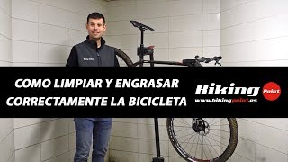 Como limpiar y engrasar correctamente la bicicleta [upl. by Ennairol]