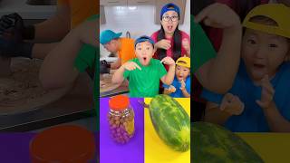 Chocolate ice cream vs watermelon ice cream challenge🍨 funny by Ethan Funny Family [upl. by Drauode]