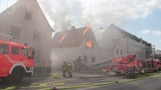 Freiwillige Feuerwehr Griesheim  Schauübung am 06042014 [upl. by Ennoryt641]