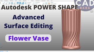 Flower Vase  Autodesk PowerSHAPE [upl. by Ranilopa]