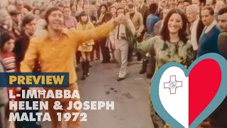 LIMĦABBA  HELEN amp JOSEPH Malta 1972 – Eurovision OLD Previews [upl. by Ardnajela]