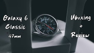 Samsung Galaxy Classic 6 Watch 47mm Unboxing  Review [upl. by Aneram]