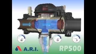 ARI RP500 Backflow Preventer in action  Problem  Back pressure and 2nd check valve leaking [upl. by Rafe]