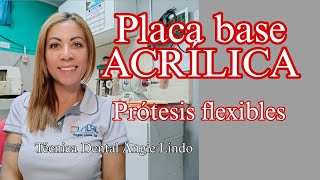 Placa base acrílica para prótesis flexibles [upl. by Borreri]